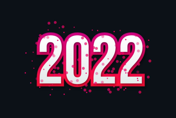 2022 Happy New Year Text Effect Design: Elevating Your Visual Communication