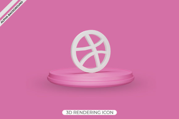 3d Dribble Render Icon